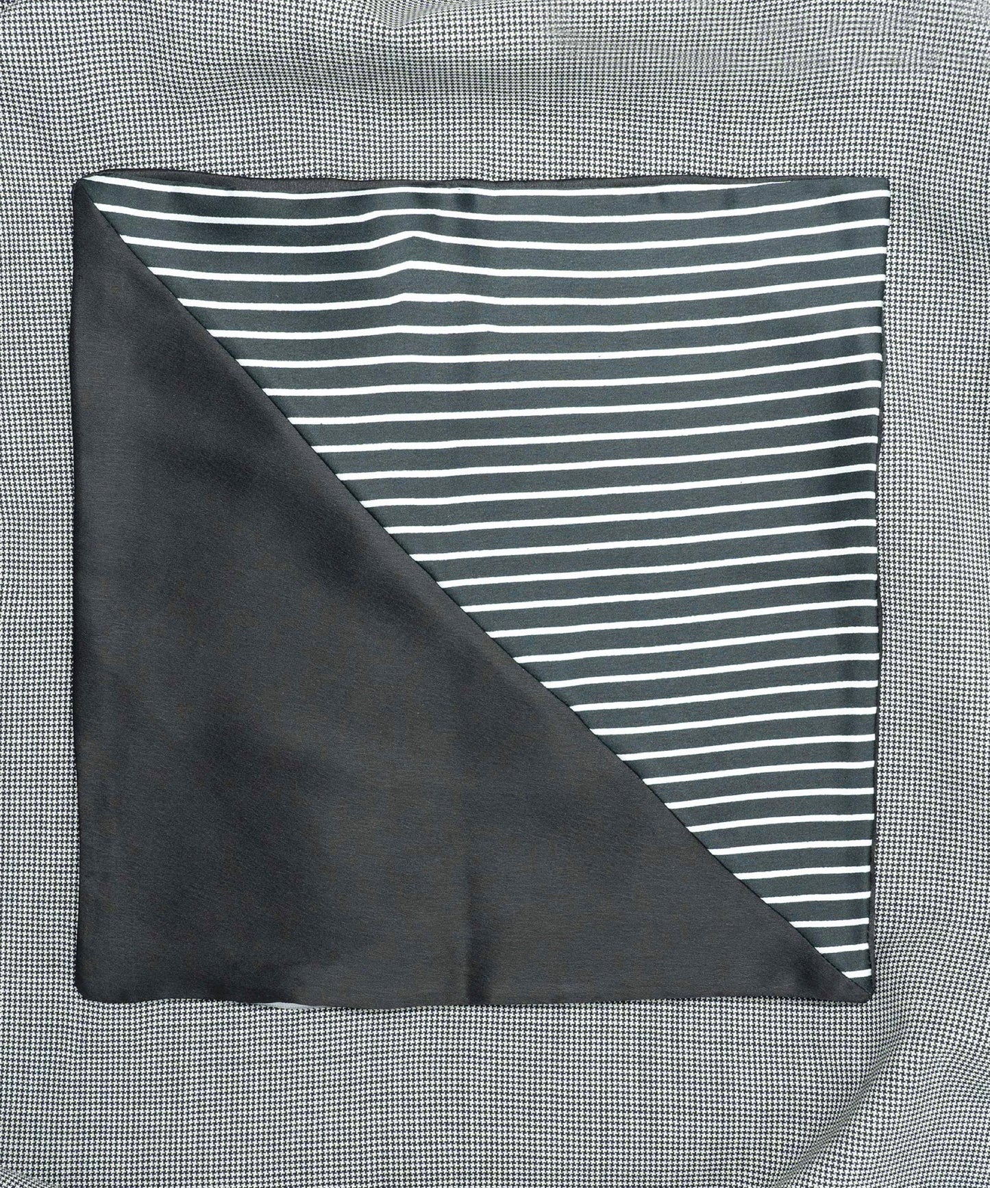 Monochrome Black Pocket Square