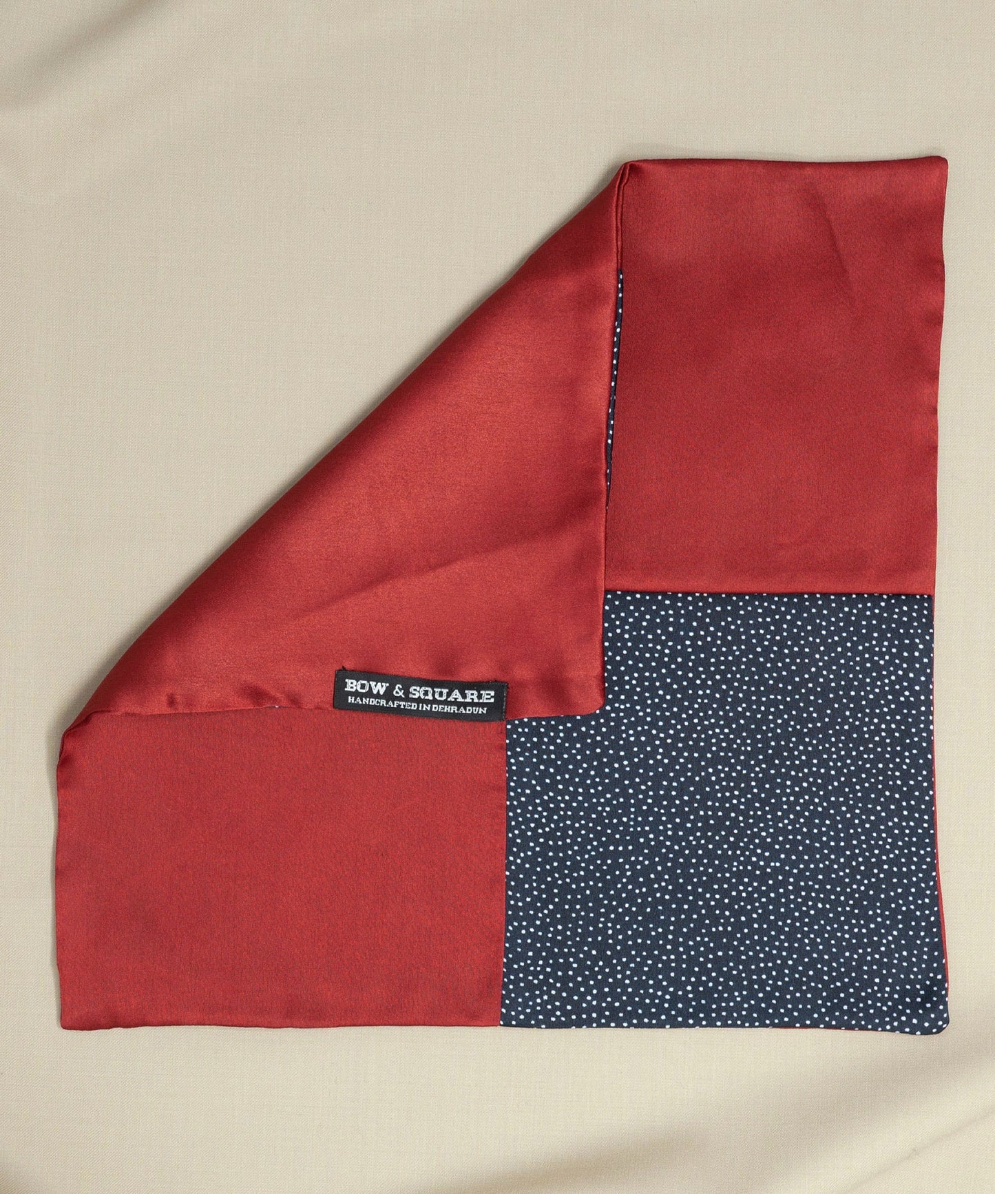 After 8 Red Pocket Square