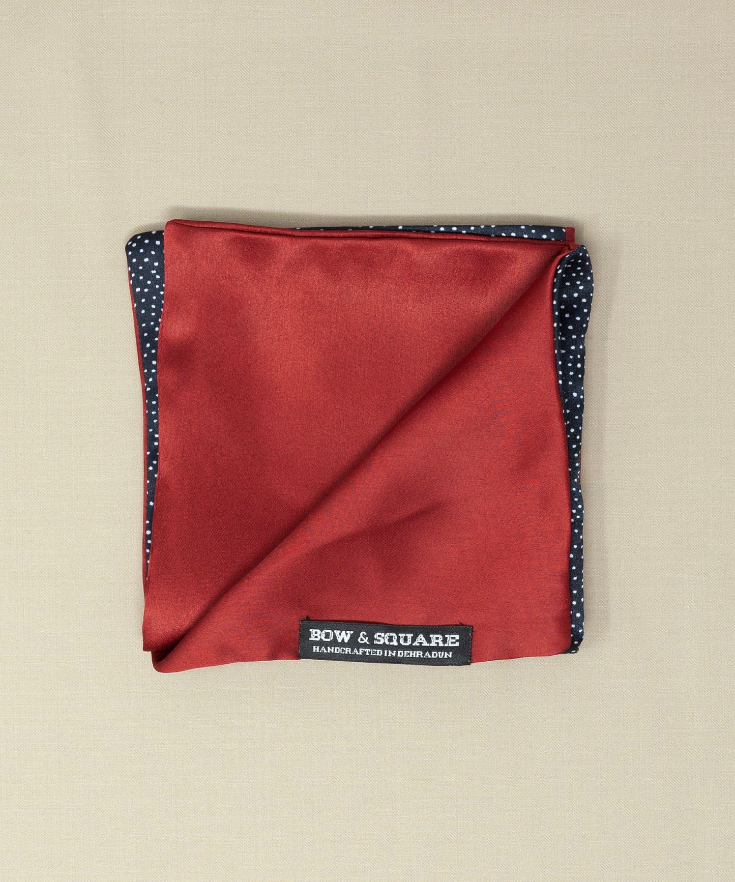 After 8 Red Pocket Square