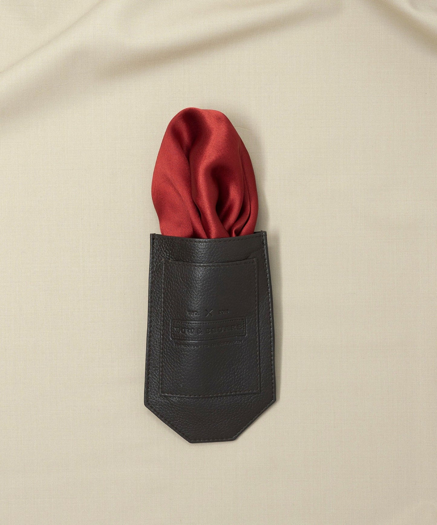 After 8 Red Pocket Square