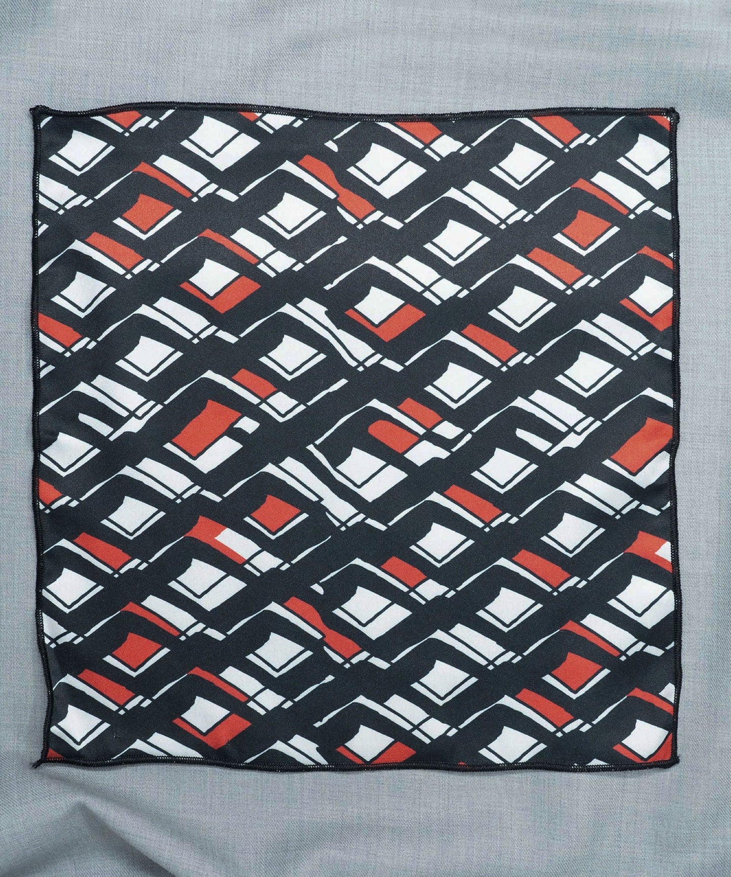 Monochrome Black Pocket Square