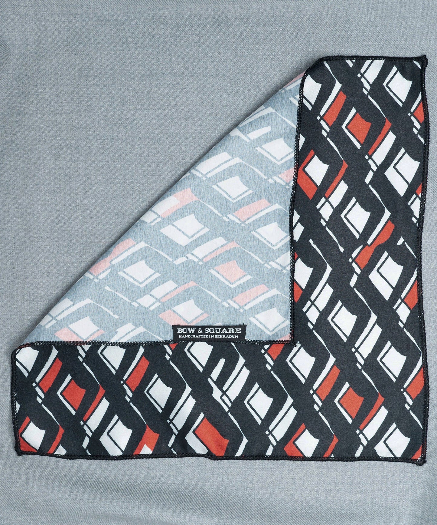 Monochrome Black Pocket Square