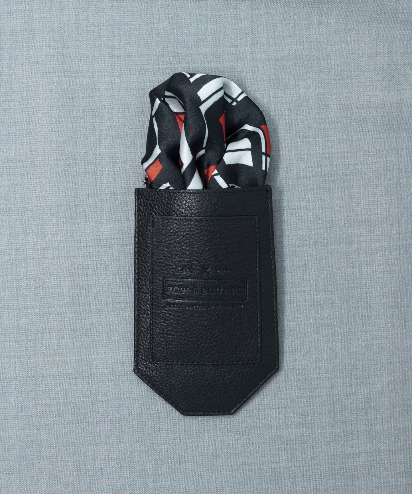 Monochrome Black Pocket Square