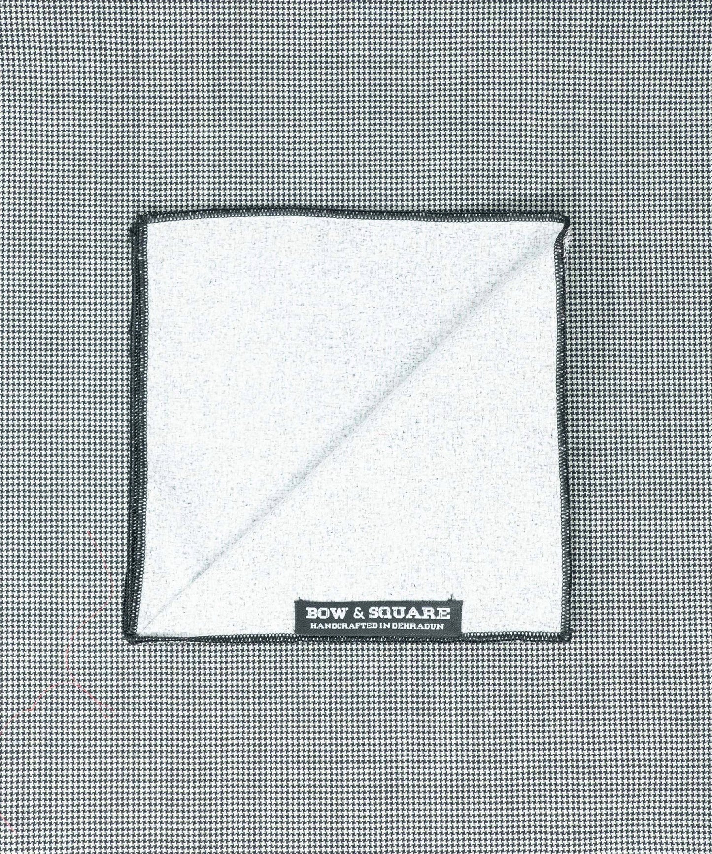 Monochrome Black Pocket Square