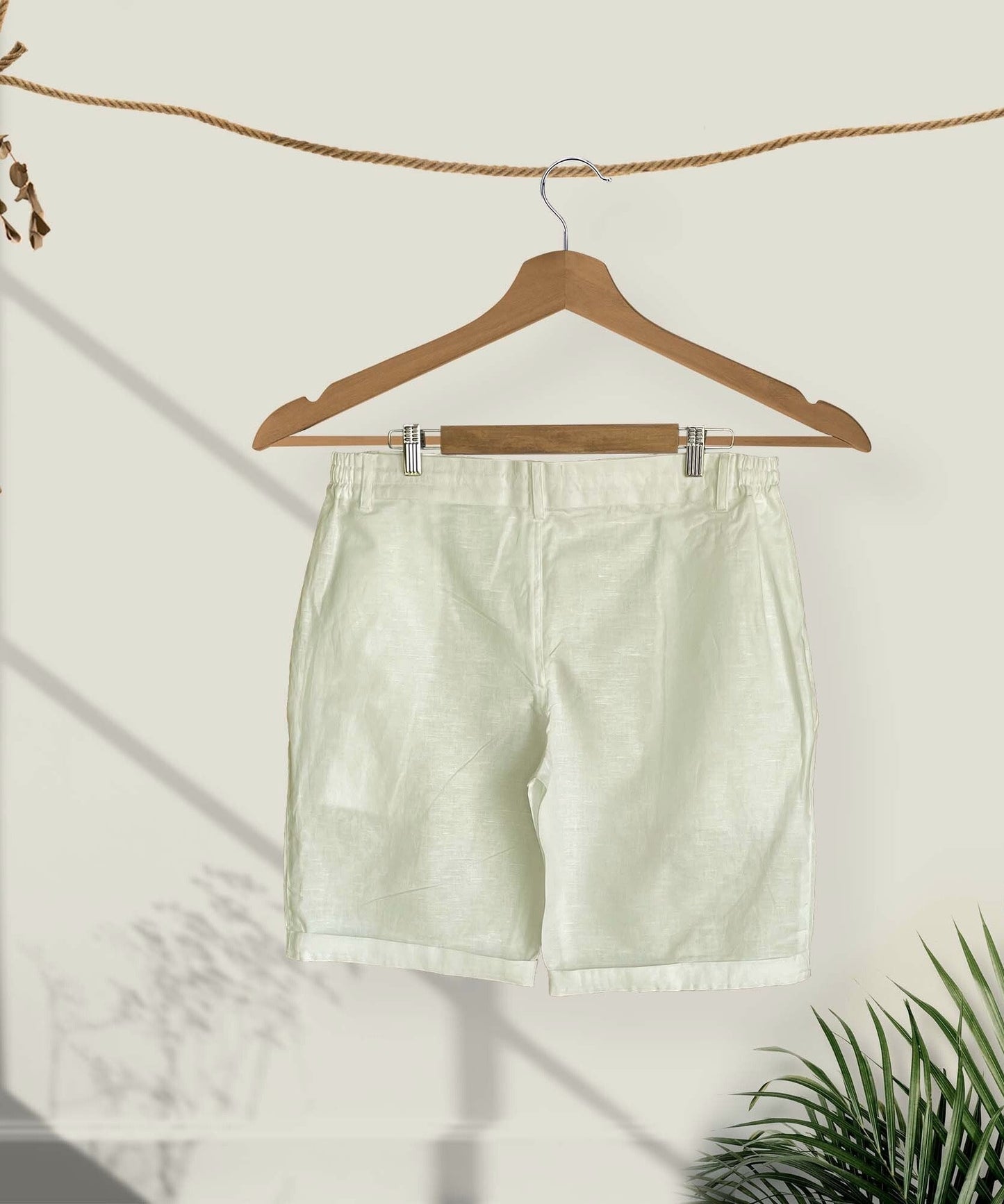 Linen shorts - Milky White