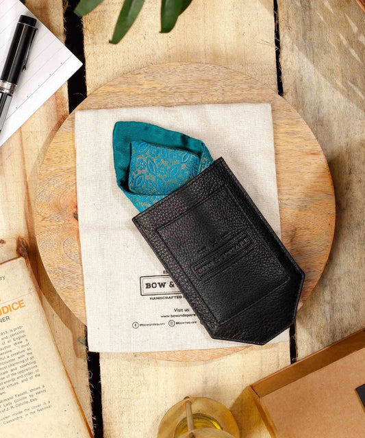 Black Pocket Square Holder