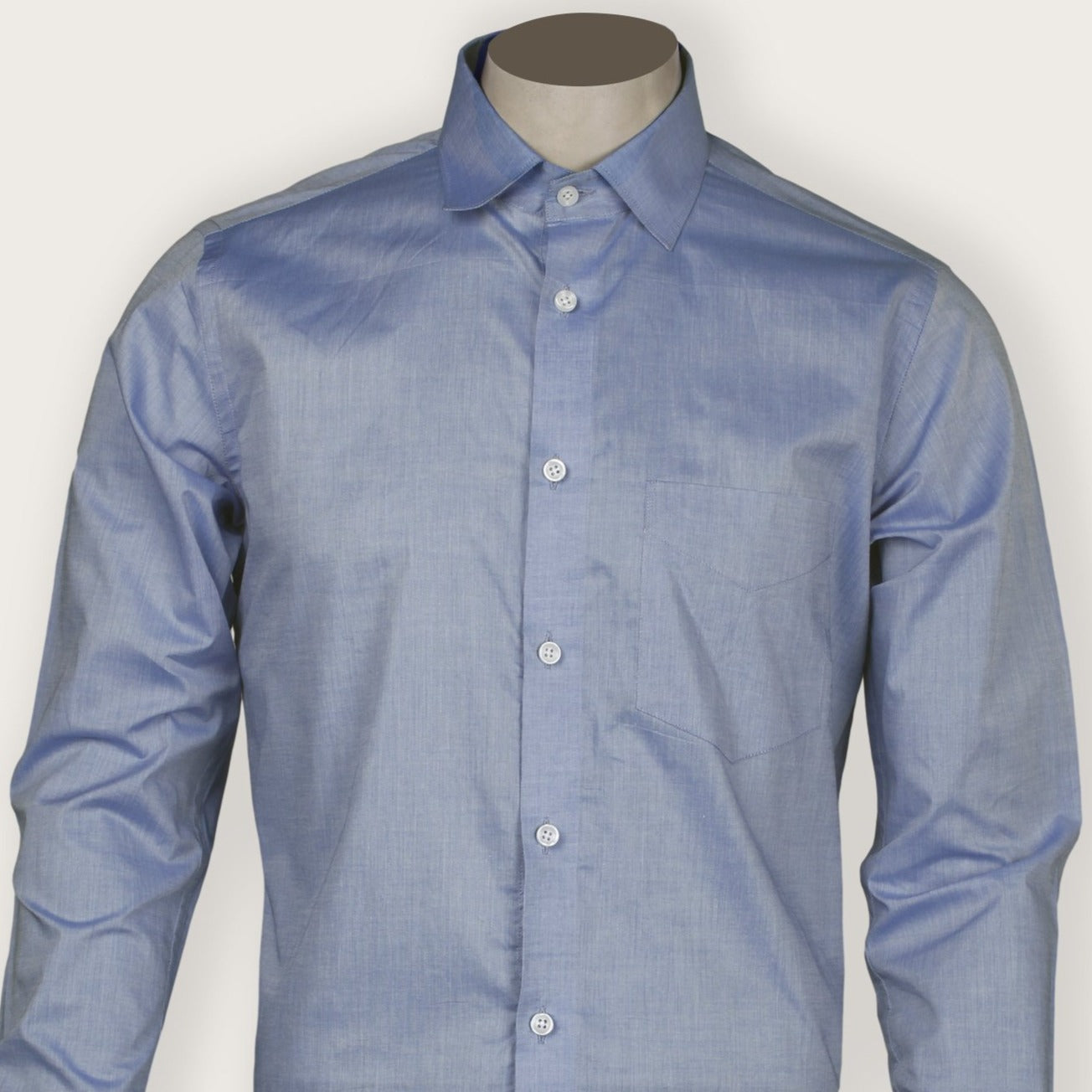 Polo Blue Twill Cotton Shirt