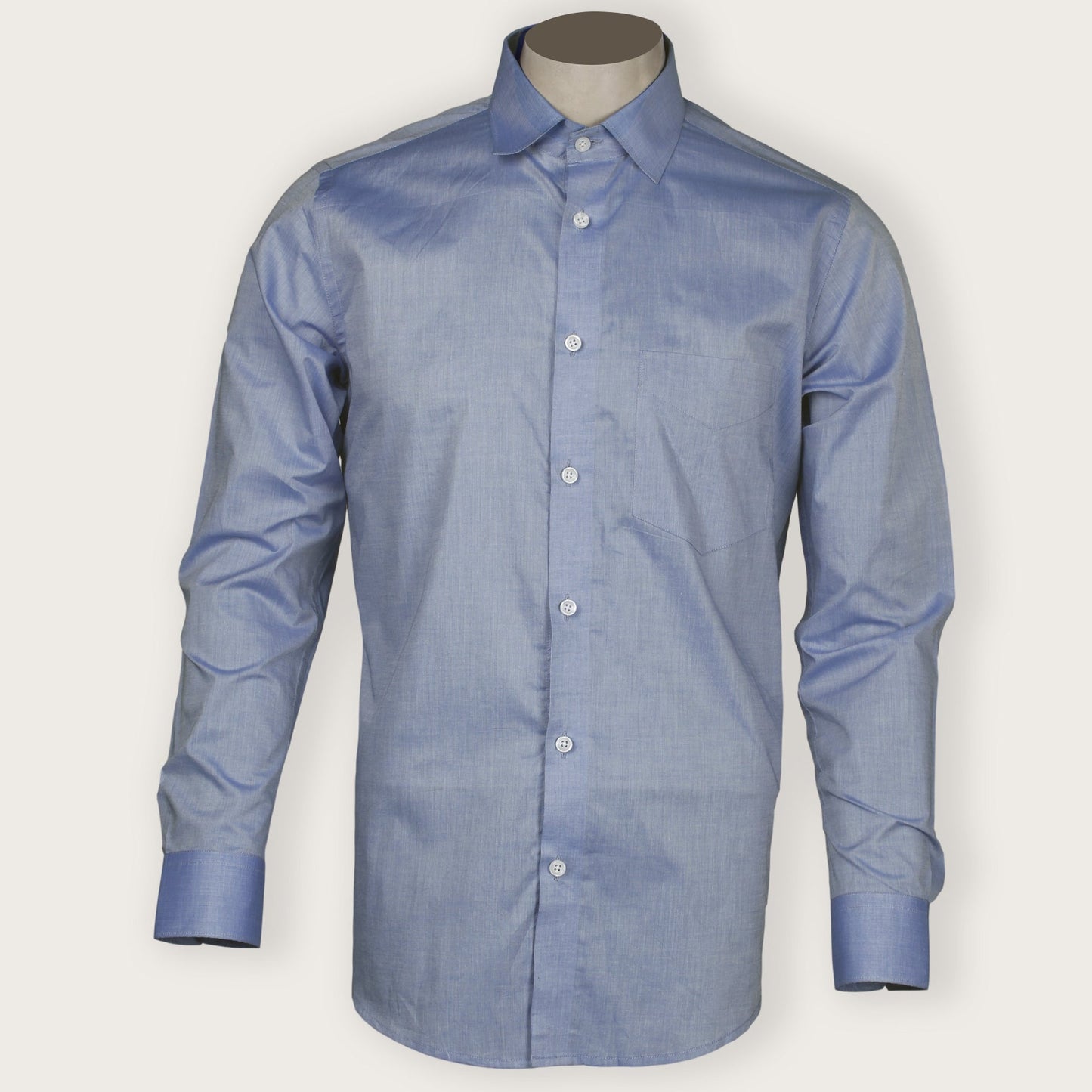 Polo Blue Twill Cotton Shirt