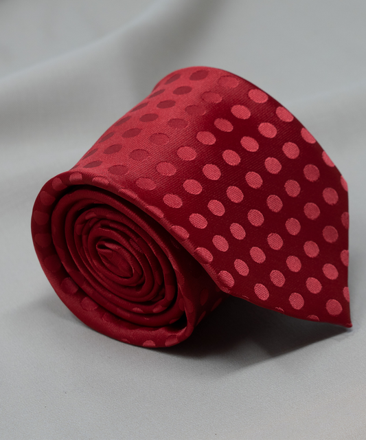 After 8 Red Polka Dot Necktie