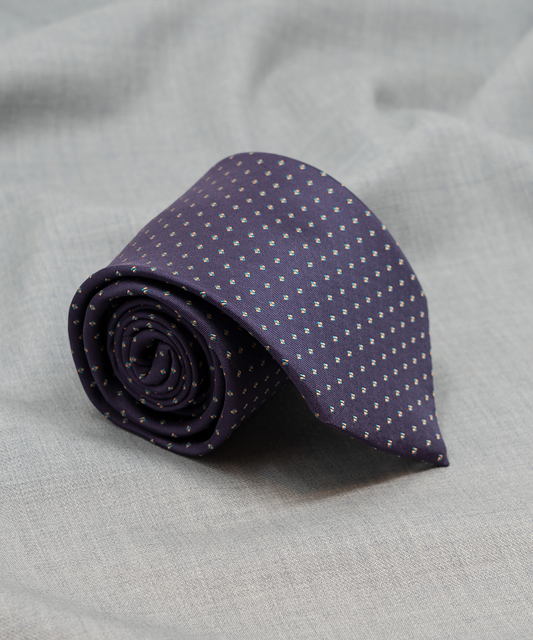 After 8 Purple Polka Dot Necktie