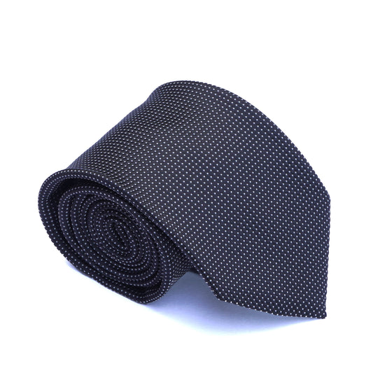 Monochrome Black Polka Dot Necktie