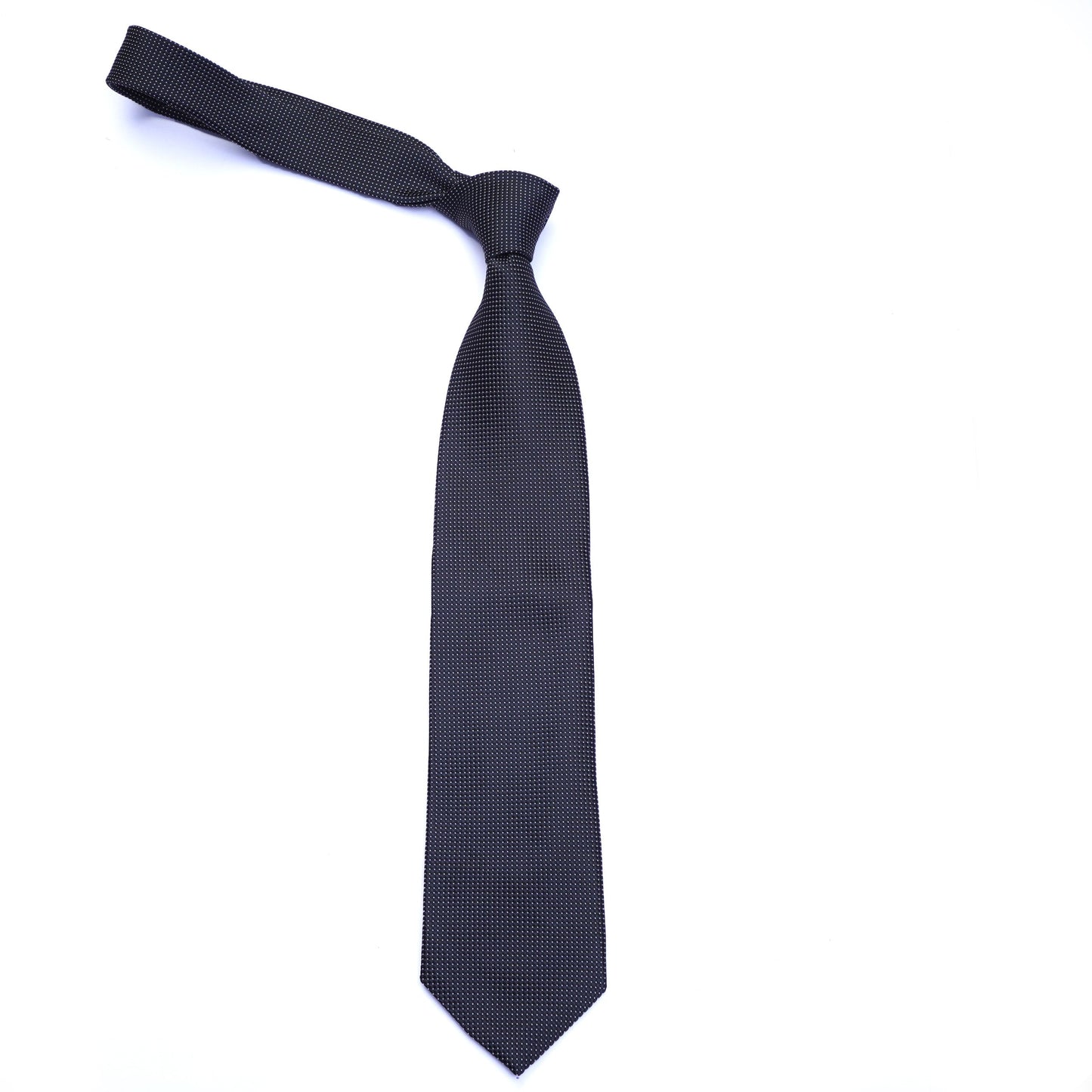 Monochrome Black Polka Dot Necktie