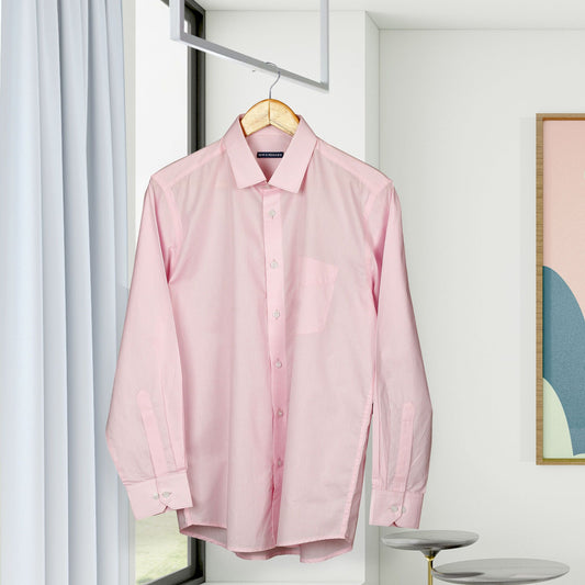 Pink Giza Cotton Shirt - Full Sleeves
