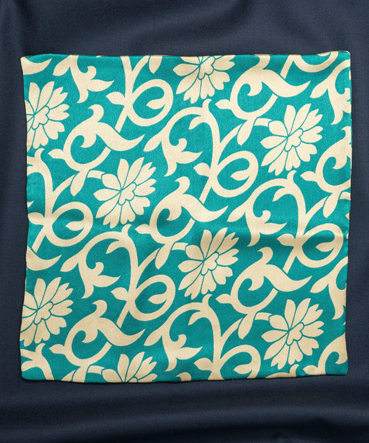 Sun & Sand Floral Green Pocket Square