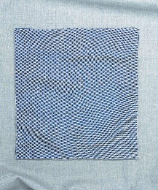Regal Net Blue Pocket Square