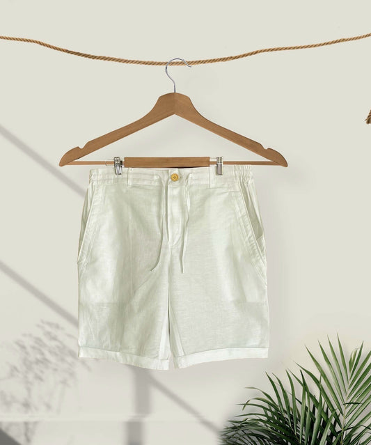 Linen shorts - Milky White
